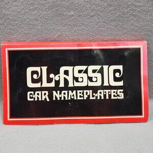 Classic Car Miniature Metal Nameplate Dodge-Chrysler 8 Designs of Vintage Models